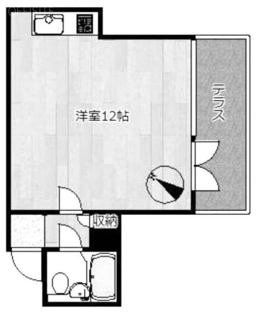 ベルデ代々木Ⅱ101 間取り図