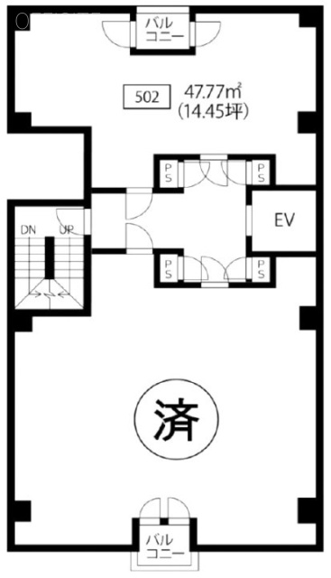 文乃家ビル502 間取り図