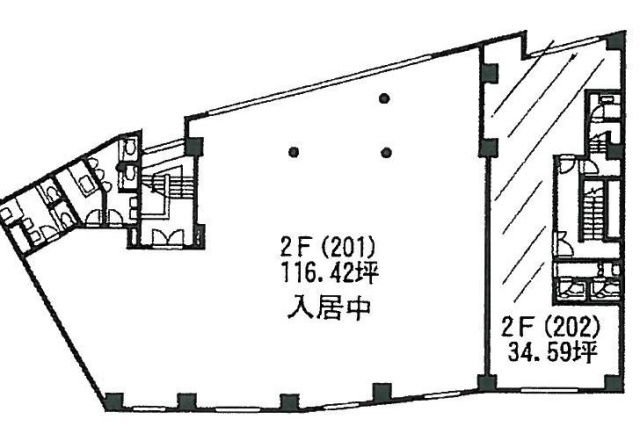 市ヶ谷スポーツプラザビル202 間取り図