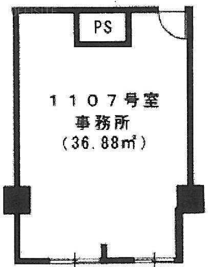 ワコーレ新宿第一ビル1107 間取り図