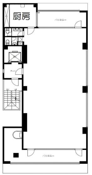 ホッコク人形町ビル5F 間取り図