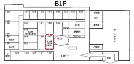 赤坂オフィスハイツ147 間取り図