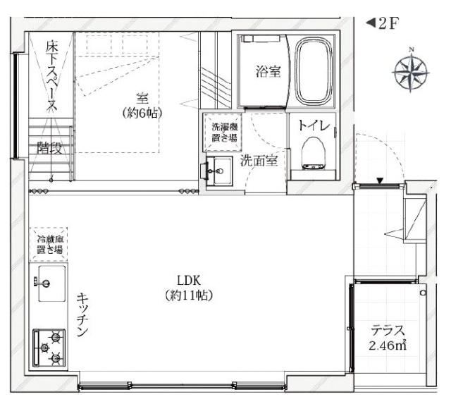 アークハウス自由が丘201 間取り図