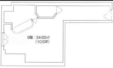 ソワレド銀座第2弥生ビル9F 間取り図