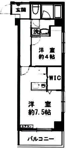 オーロラ三田907 間取り図