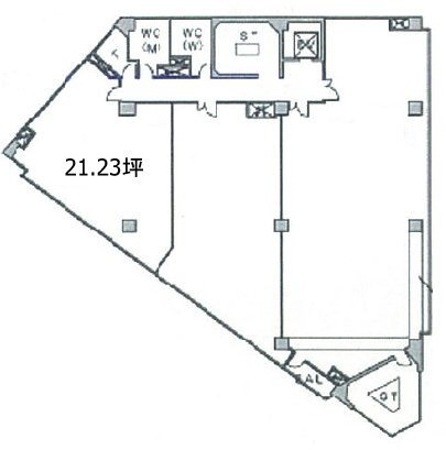 サクセス本厚木ビル5F 間取り図