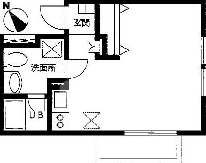 カーム青山303 間取り図