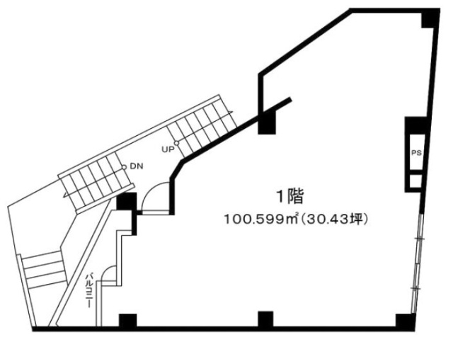 第1園田ビル1F 間取り図