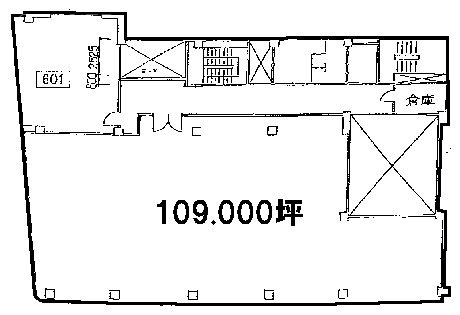 新宿ロイヤルビル6F 間取り図
