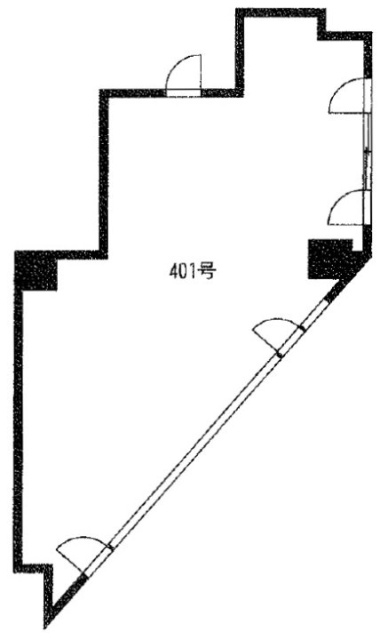 関内京浜ビル401 間取り図