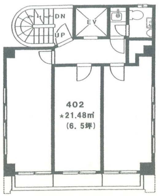宝栄三崎町ビル402 間取り図