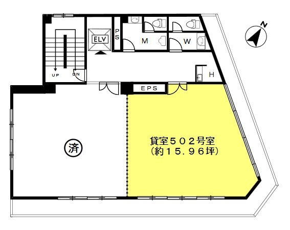 喜助内神田3丁目ビル502 間取り図