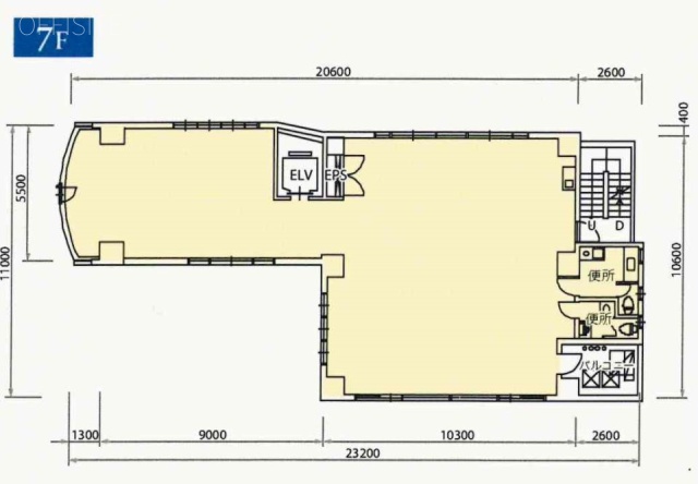 京橋中央ビル7F 間取り図