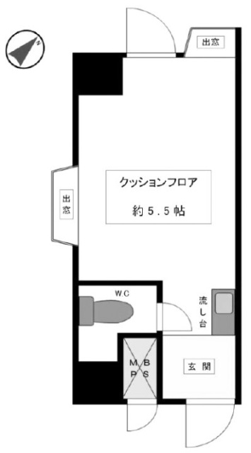 吉祥寺永谷シティプラザビル717 間取り図