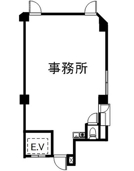 Will唐木田ビル2B 間取り図