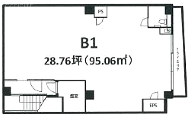 ルーエプラッツ三軒茶屋ビルB1F 間取り図