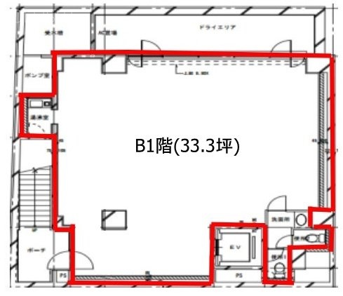 紀文第二ビルB1F 間取り図