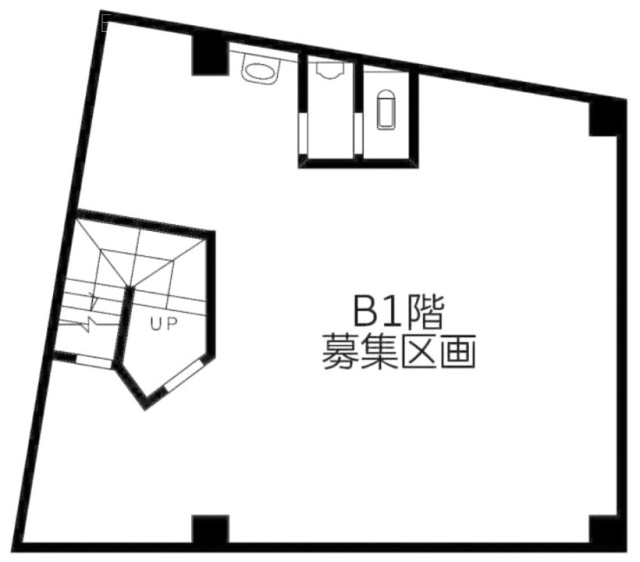 白鳥会館ビルB1F 間取り図