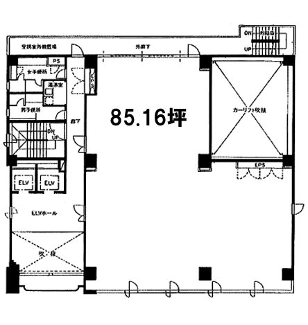 協和新川ビル2F 間取り図