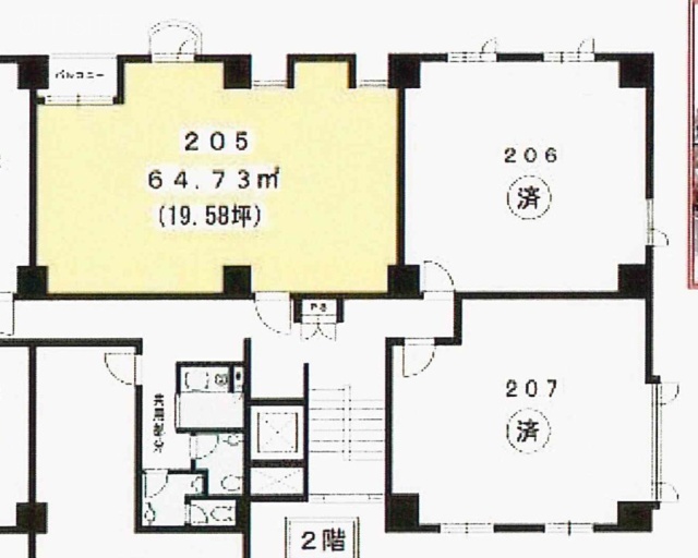 ビバリーヒルズ2F 間取り図