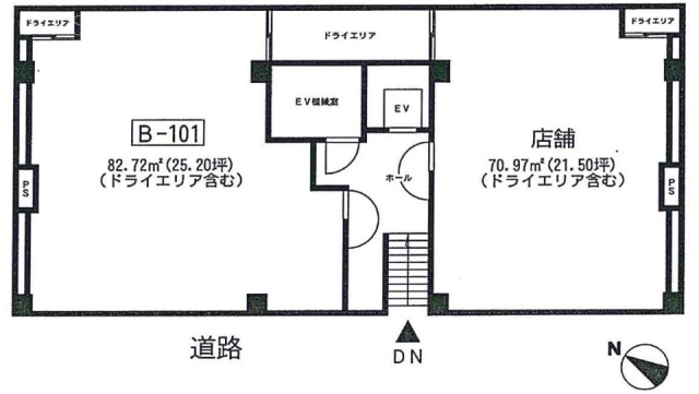 幡ヶ谷K3ビルB-101 間取り図
