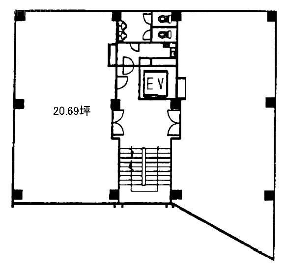 大場ビルA館B 間取り図