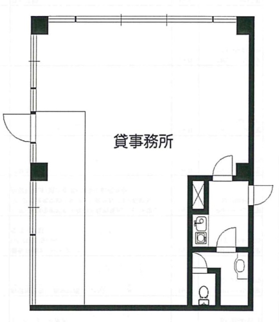 神楽坂ココハイツビル1F 間取り図