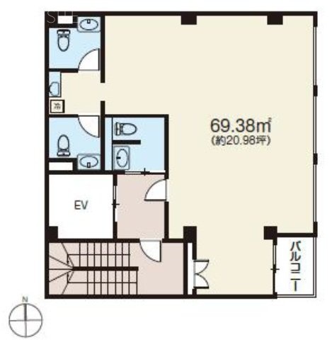 くにたちさくらビル7F 間取り図