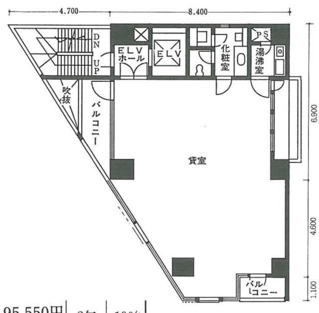 大善ビル7F 間取り図