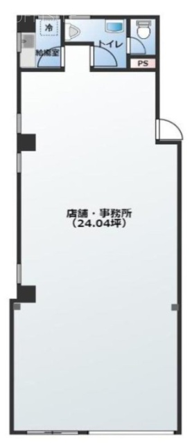 クレセントビル1F 間取り図