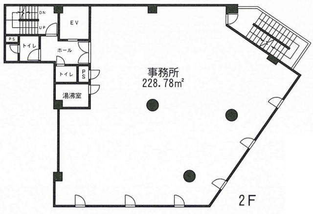 F&Fロイヤルビル2F 間取り図