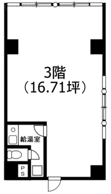 東上野プロシャンビル3F 間取り図