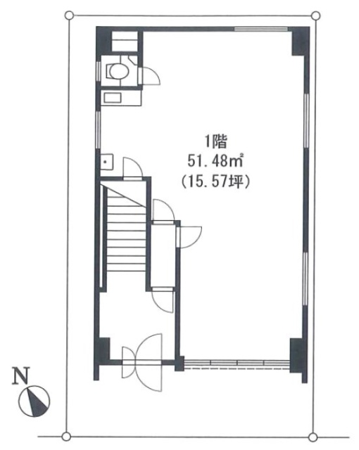 川島ビル1F 間取り図
