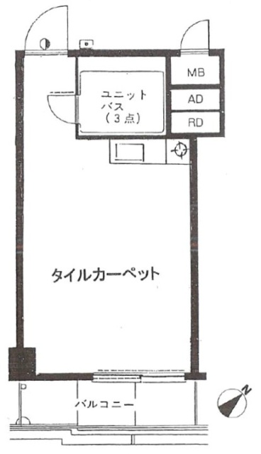 南青山スカイハイツ317 間取り図