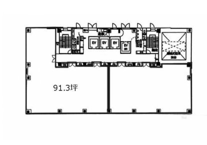 大森プライムビル4F 間取り図