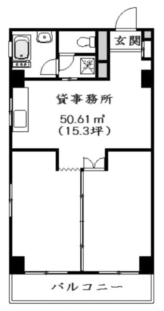 ユニオンビルヂング403 間取り図