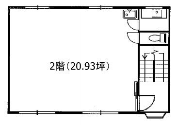 武蔵野KSビル2F 間取り図