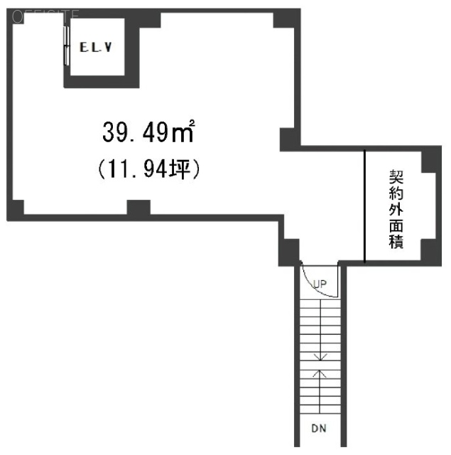 矢島ニューウェーブビルB1F 間取り図