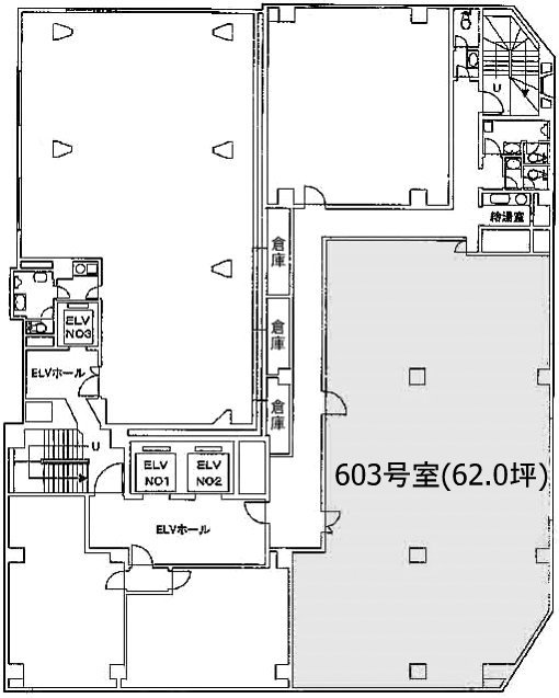 太洋ビルディング第2新館B603 間取り図