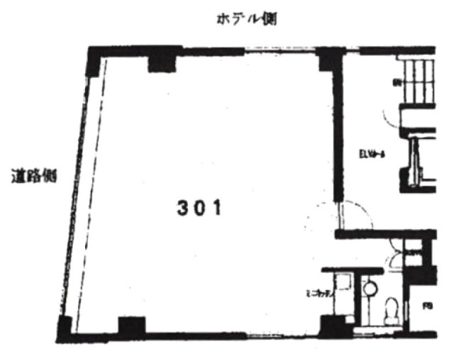 シャトレ赤坂ビル301 間取り図