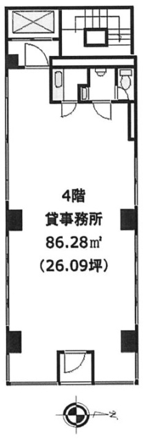 ミズホアルファビル4F 間取り図