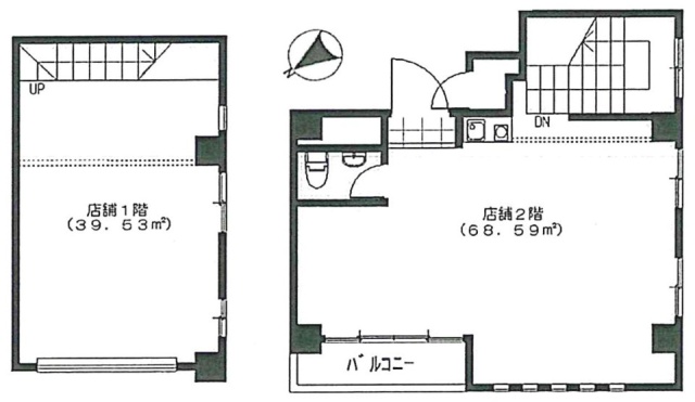 ポートシティ伊勢佐木町ビル1F～2F 間取り図