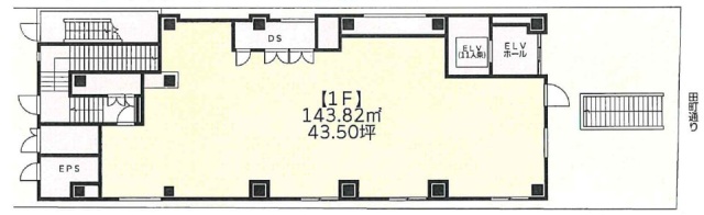 No.R赤坂見附1F 間取り図