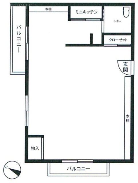 ジュエル青山7F 間取り図