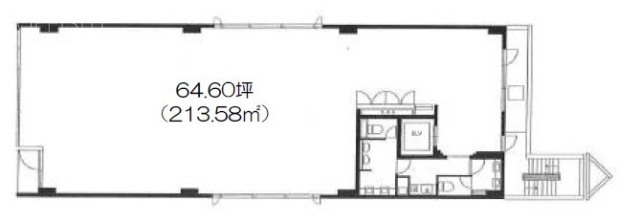 シエルブルー木場ビル6F 間取り図