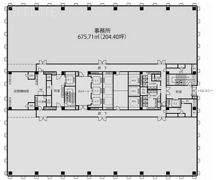 日精ビルディング(大崎ニューシティ3号館)5F 間取り図