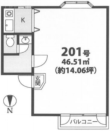 上田ビル201 間取り図