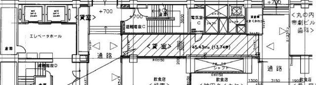 帝劇ビルB2F 間取り図
