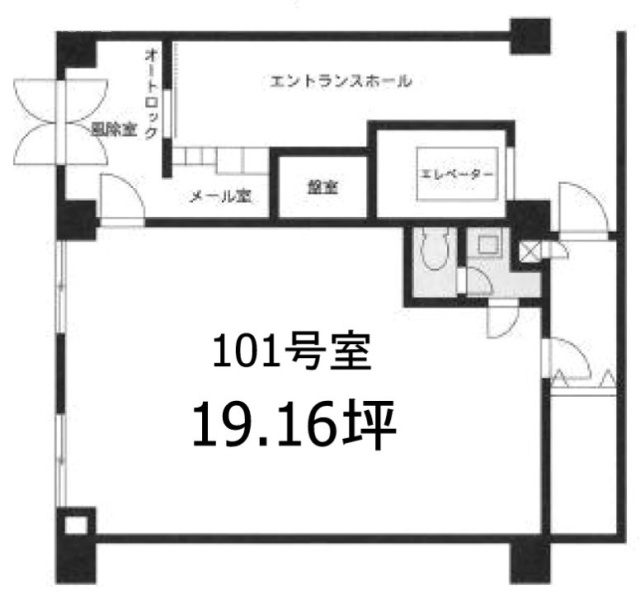 レガトス文京101 間取り図