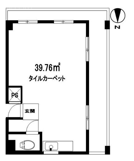 ヒルメゾンシブヤ301 間取り図